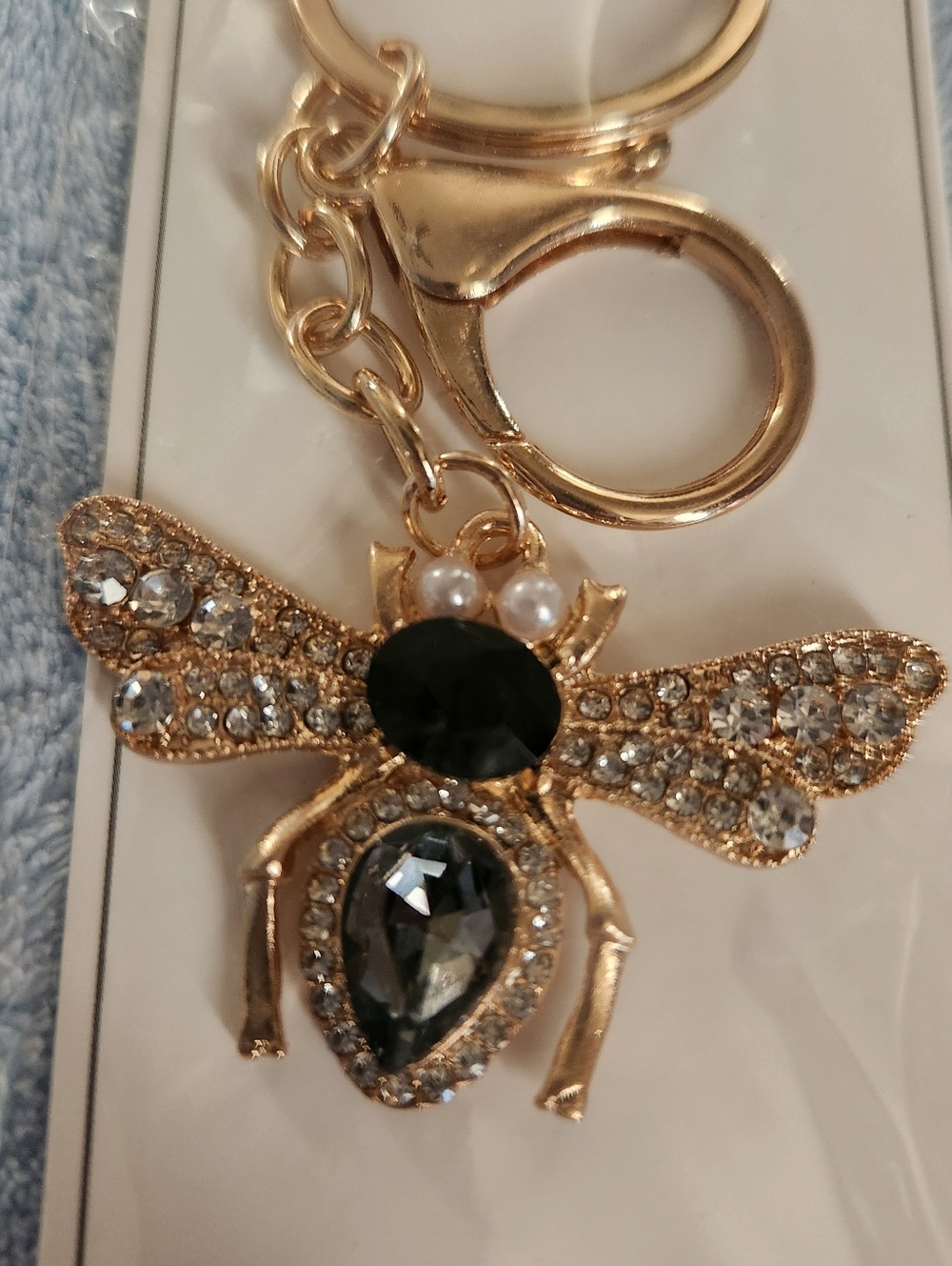 Nicole Bee Bag Charm / Keychain Gold-tone
